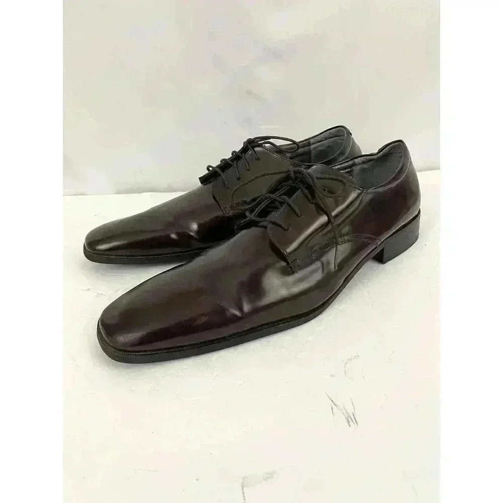 Calvin Klein Brown‎ Shiny Oxford Dress Men's Shoes Size 13